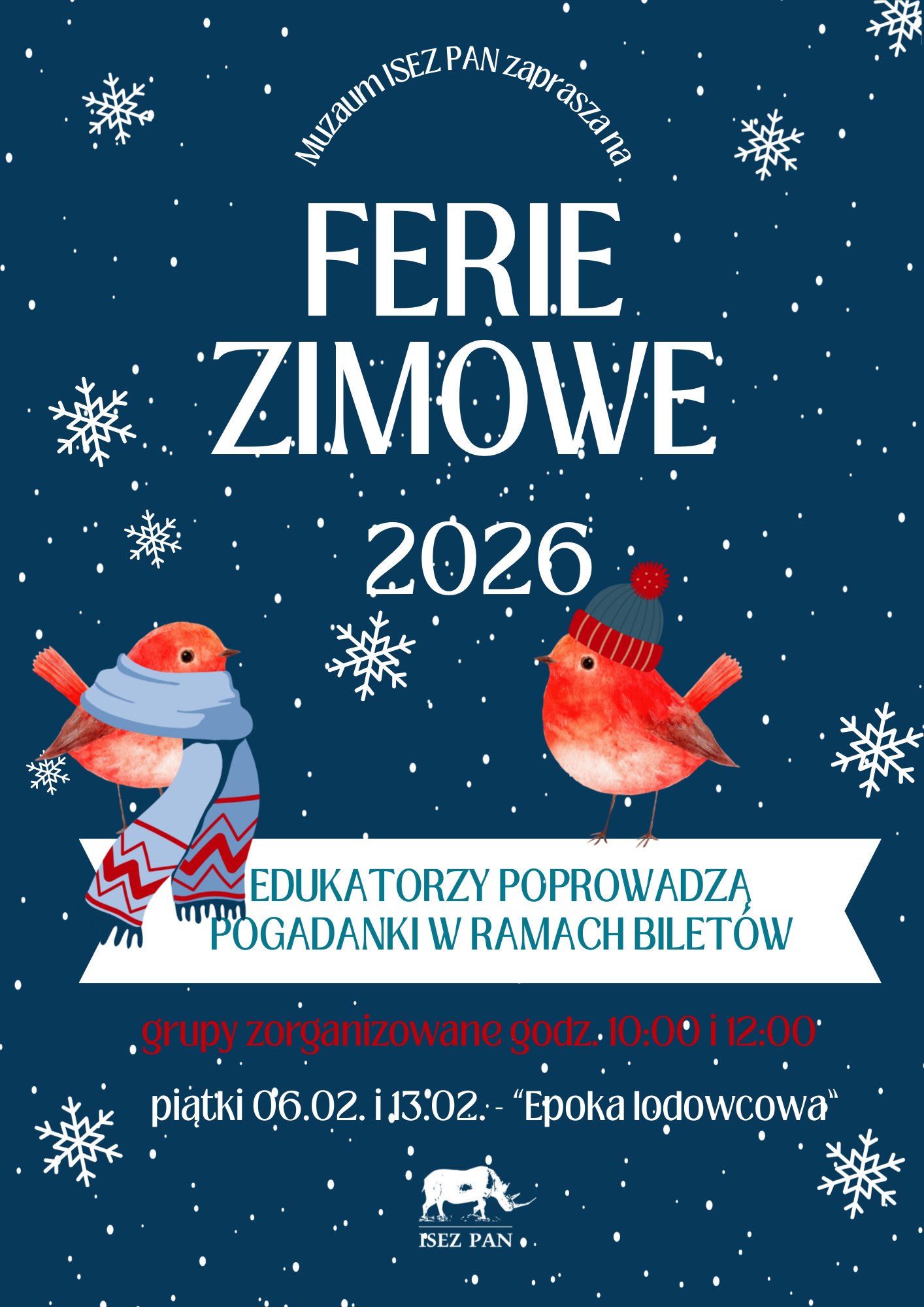 Plakat Ferie 2026 – grupy